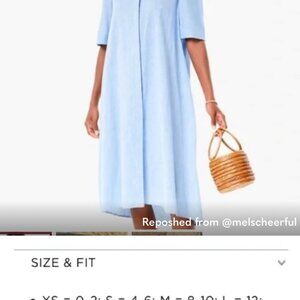 Tuckernuck Pomander Place Chambray Kayla dress size XL